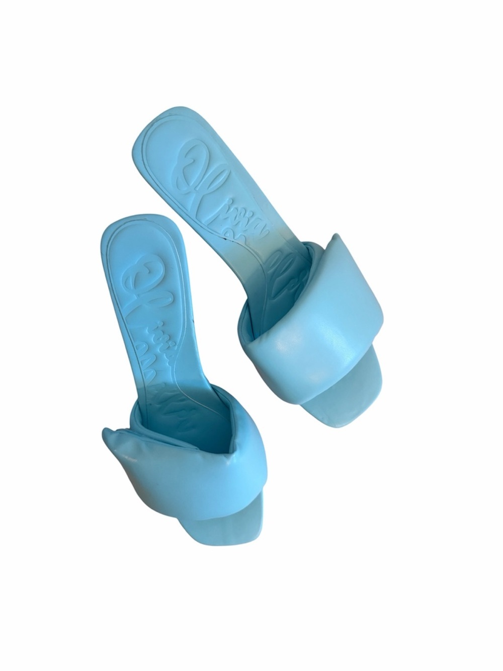 Olivia Miller light Blue comfortable Sandals Size 9 New Heels